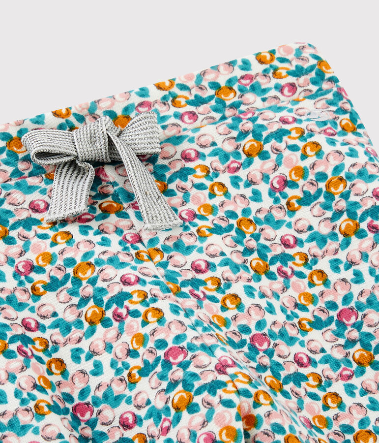 Pantal&oacute;n para beb&eacute; ni&ntilde;a blanco MARSHMALLOW/blanco MULTICO