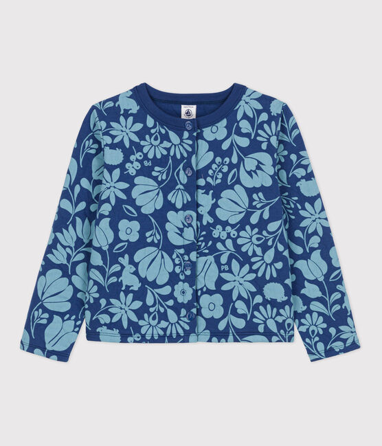 Cárdigan estampado de tejido túbico acolchado de niña CREPUSCULE/ ROVER