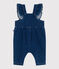 Peto vaquero largo con elastano y volantes para bebé azul DENIM MOYEN
