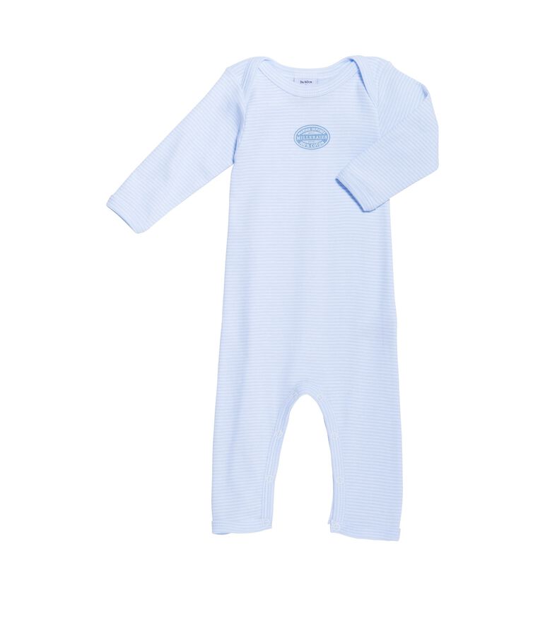 Body largo milrayas para beb&eacute; ni&ntilde;o azul FRAICHEUR/blanco ECUME