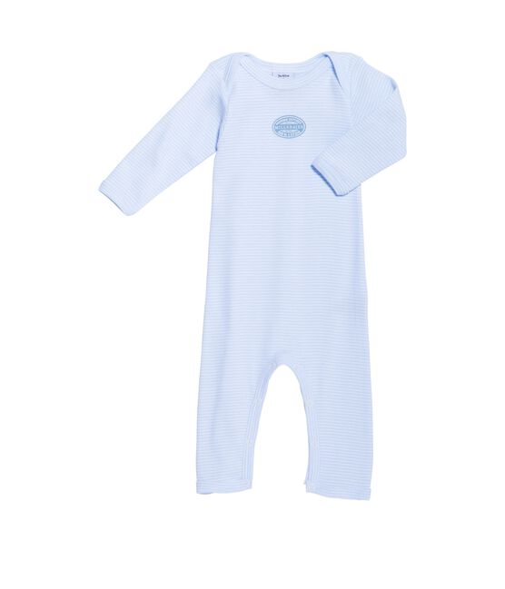 Body largo milrayas para bebé niño azul FRAICHEUR/blanco ECUME