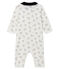 Pijama sin pies de punto para bebé niño blanco MARSHMALLOW/ MULTICO CN