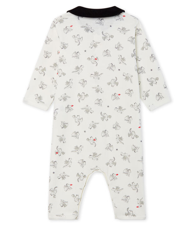 Pijama sin pies de punto para beb&eacute; ni&ntilde;o blanco/multicolor