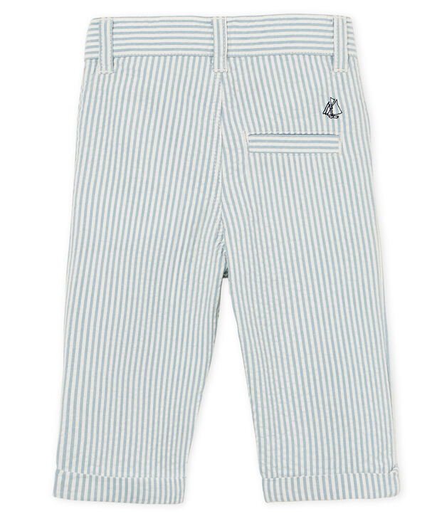 Pantal&oacute;n de rayas para beb&eacute; ni&ntilde;o azul/blanco
