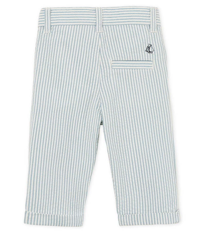 Pantal&oacute;n de rayas para beb&eacute; ni&ntilde;o azul/blanco
