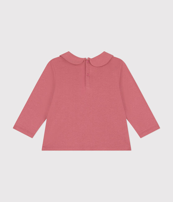 Blusa de algodón con cuello para bebé rosa ROSEWOOD