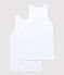 Lote de 2 camisetas de tirantes blancas de chico variante 1