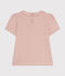 Camiseta de manga corta para niña rosa SALINE