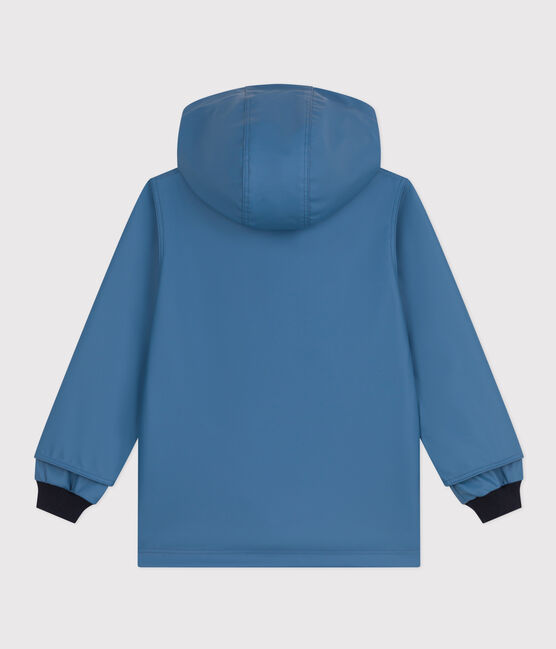 Impermeable emblemático reciclado para niña/niño azul BEACH