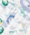 Pijama infantil de algod&oacute;n de manga corta y pierna larga con estampado blanco/multicolor