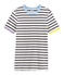 Camiseta ic&oacute;nica para mujer blanco/azul