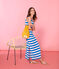 Vestido sin mangas para mujer azul RIYADH/blanco MARSHMALLOW