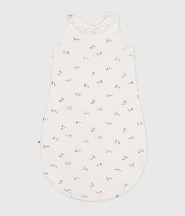 Saco para beb&eacute; de algod&oacute;n con estampado de flores TOG 1,5 blanco/multicolor