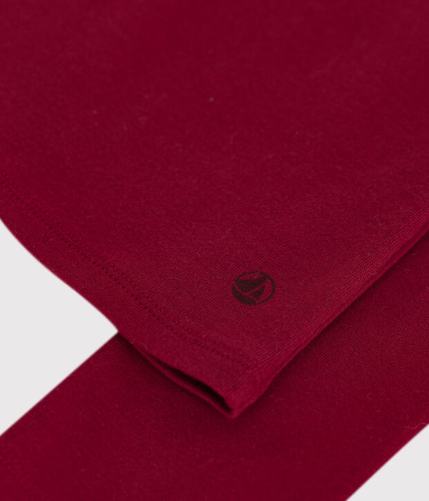 Camiseta Ic&oacute;nica de manga larga de algod&oacute;n para mujer rojo