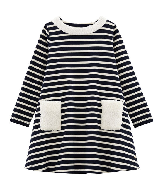 Vestido De Manga Larga Para Nina Petit Bateau