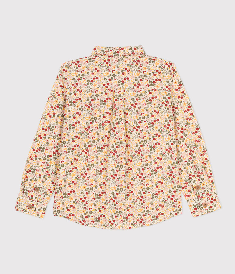 Camisa de popelina estampada para ni&ntilde;o crudo/multicolor