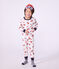 Pijama tipo disfraz infantil de algod&oacute;n de bombero blanco/multicolor