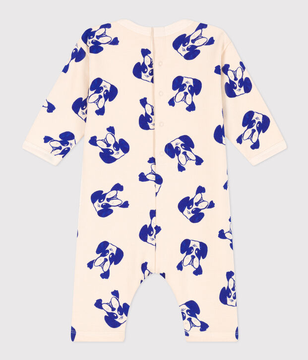 Mono largo de mulet&oacute;n estampado para beb&eacute; crudo/multicolor