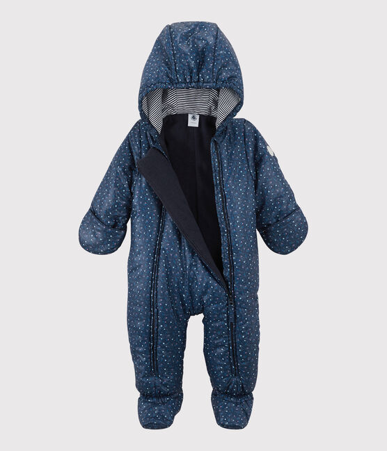 Buzo estampado de bebé azul MEDIEVAL/blanco MULTICO