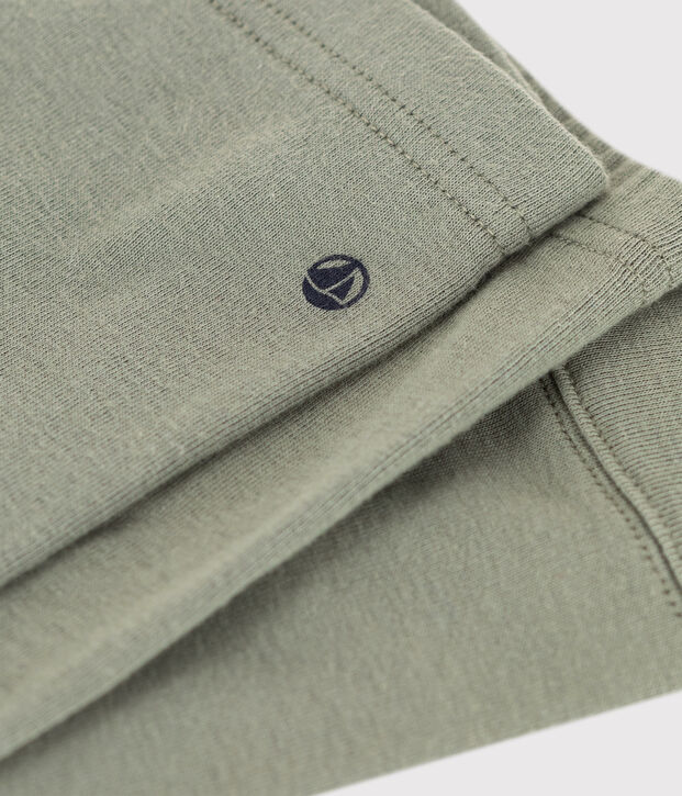 Leggings lisos de algod&oacute;n para beb&eacute; verde