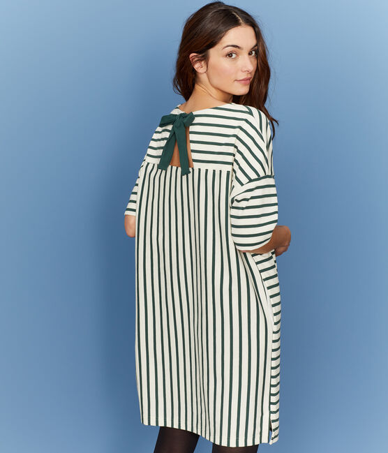 Vestido De Manga Corta Para Mujer Petit Bateau