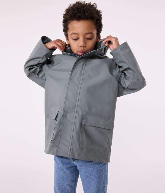 Impermeable emblemático reciclado para niña/niño verde THUYA