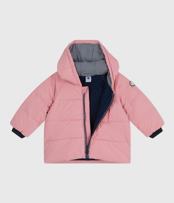 Plumífero liso para bebé rosa CHARME