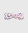 Diadema de popelina con estampado de flores para bebé rosa CHARME/blanco MULTICO