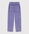 Pantal&oacute;n infantil de terciopelo violeta