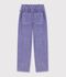 Pantal&oacute;n infantil de terciopelo violeta