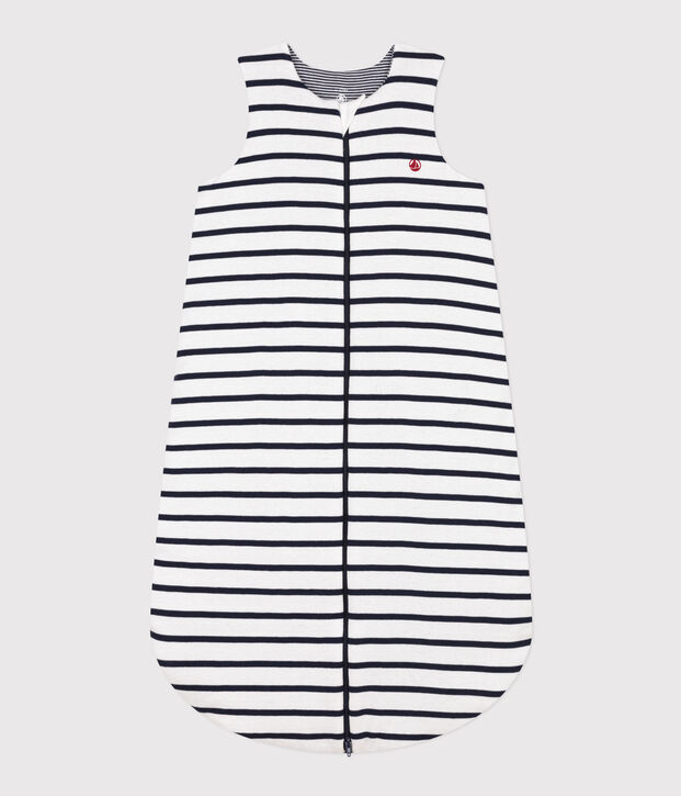 Saco de algod&oacute;n a rayas TOG 2 blanco/azul