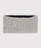 Cuello de punto tricotado con forro polar para bebé gris CHATON CHINE