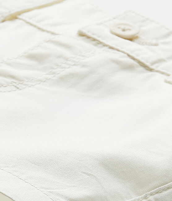 Short bebé de niño en algodón blanco MARSHMALLOW