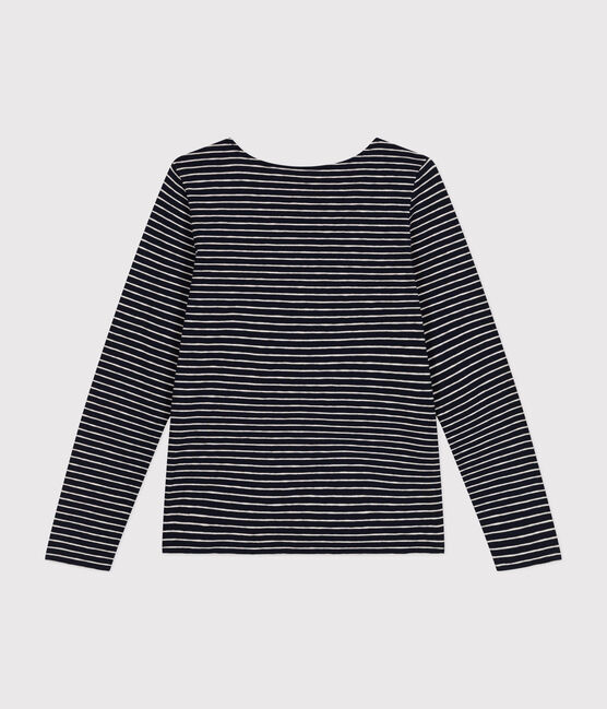 Camiseta Recta de manga larga de punto flameado con cuello de bailarina para mujer SMOKING/ MONTELIMAR