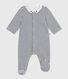 Pijama de terciopelo con cuello estampado para bebé
