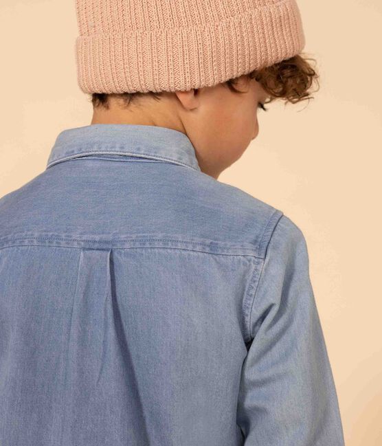 Camisa vaquera ligera para niño azul DENIM CLAIR