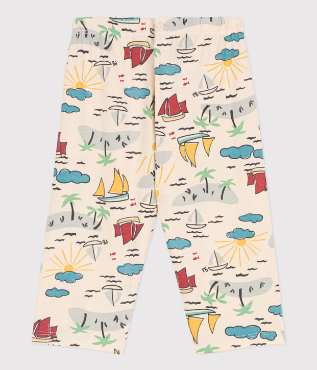 Pantal&oacute;n de punto estampado para beb&eacute; crudo/multicolor