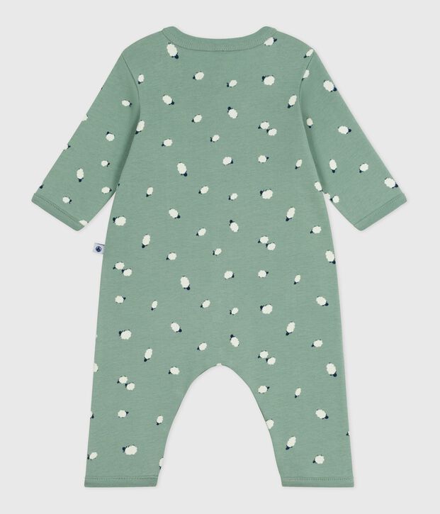 Pijama sin pies de algod&oacute;n estampado para beb&eacute; verde/multicolor