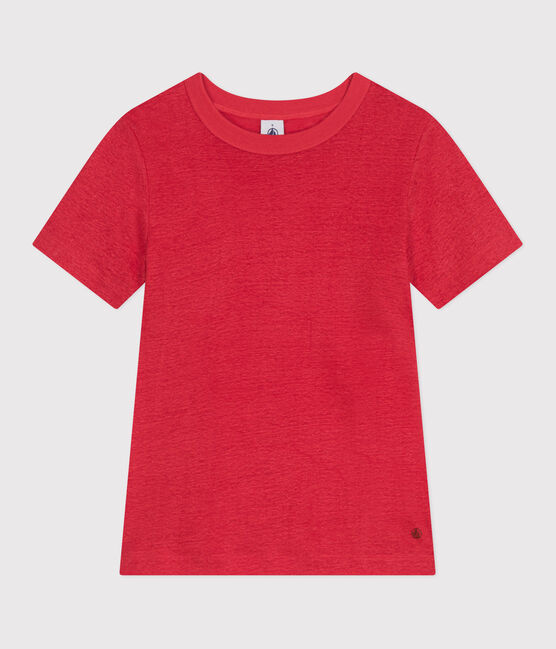 Camiseta de lino de manga corta para mujer SPI