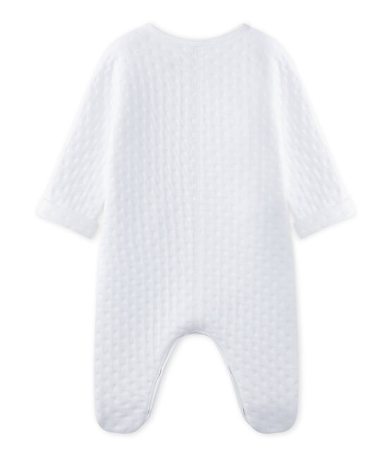 Pijama bebé mixto en túbico acolchado blanco ECUME