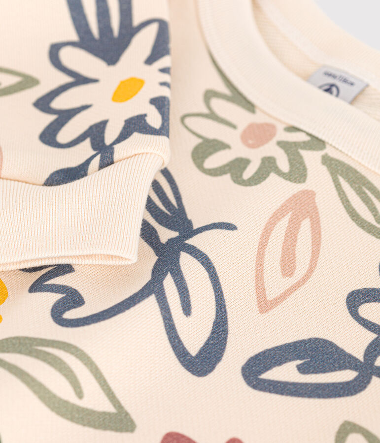 Sudadera de felpa para ni&ntilde;a crudo/multicolor