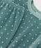 Pijama de terciopelo estrella para niño/niña azul BRUT/blanco MARSHMALLOW