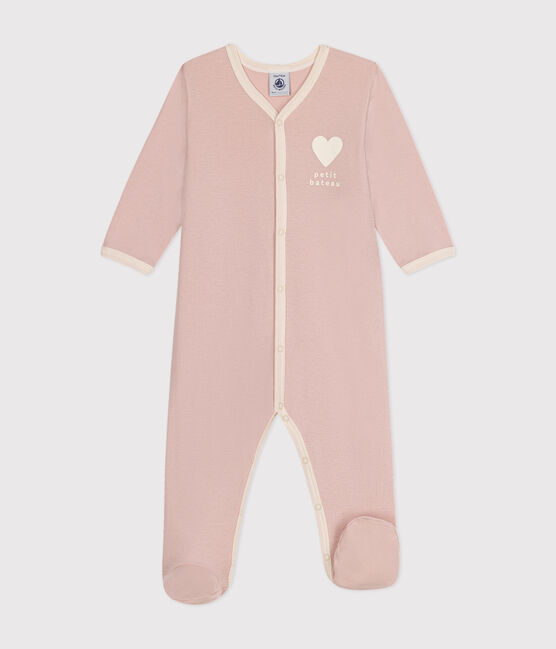 Pijama de algodón para bebé rosa SALINE