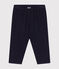 Pantalón de gasa de algodón para bebé azul SMOKING