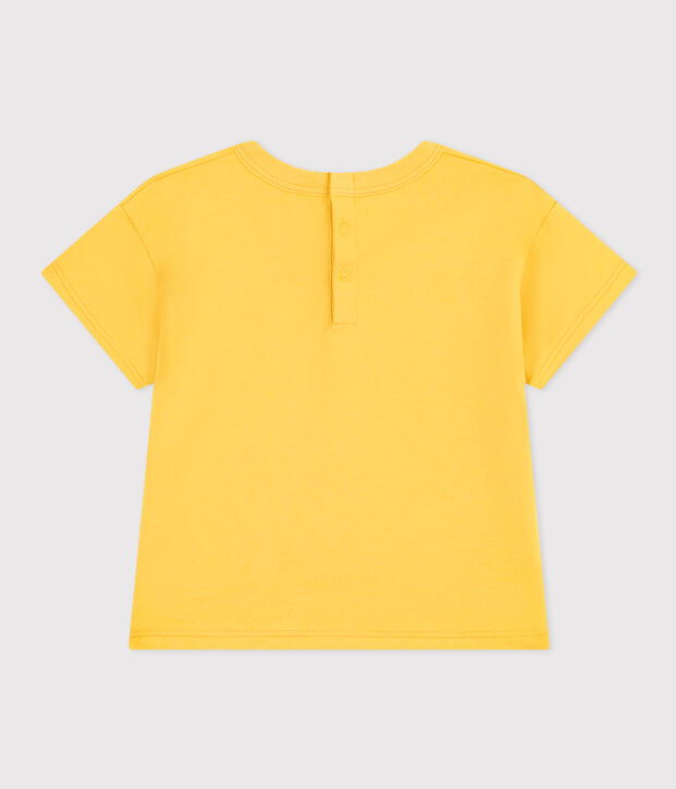 Camiseta de manga corta de jersey ligero para beb&eacute; amarillo
