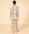 Pijama de algodón patchwork para mujer blanco AVALANCHE/ MULTICO