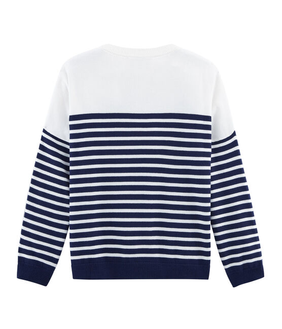 Jersey para mujer azul SMOKING/blanco MARSHMALLOW