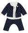 Conjunto de 3 piezas de lunares para bebé niña azul SMOKING/blanco MARSHMALLOW