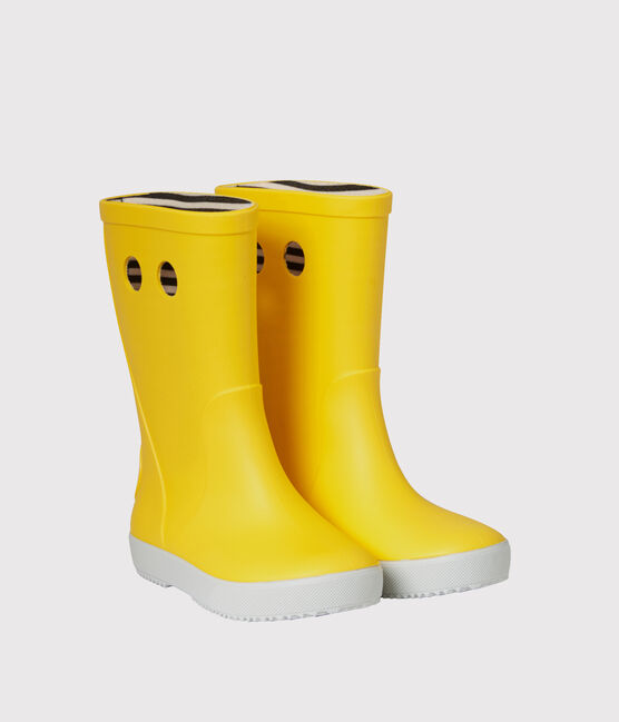 Botas de lluvia de niño/a amarillo JAUNE