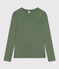 Camiseta L'ICONIQUE de algodón con cuello redondo para mujer verde CROCO